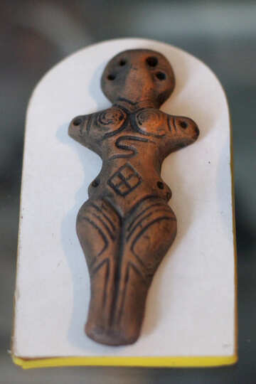 Antike Keramik-Amulett №39344