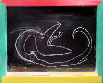Snake drawing chalk №39205
