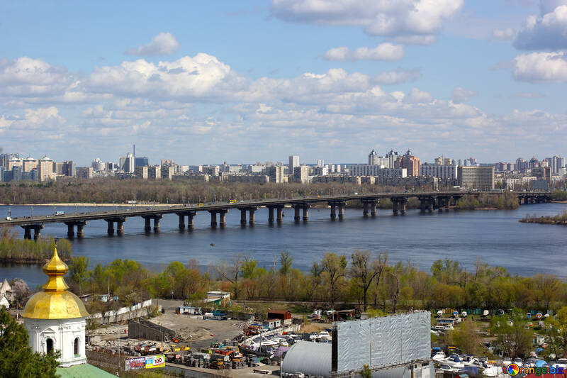 The bridge across the Dnieper River in Kiev №39865