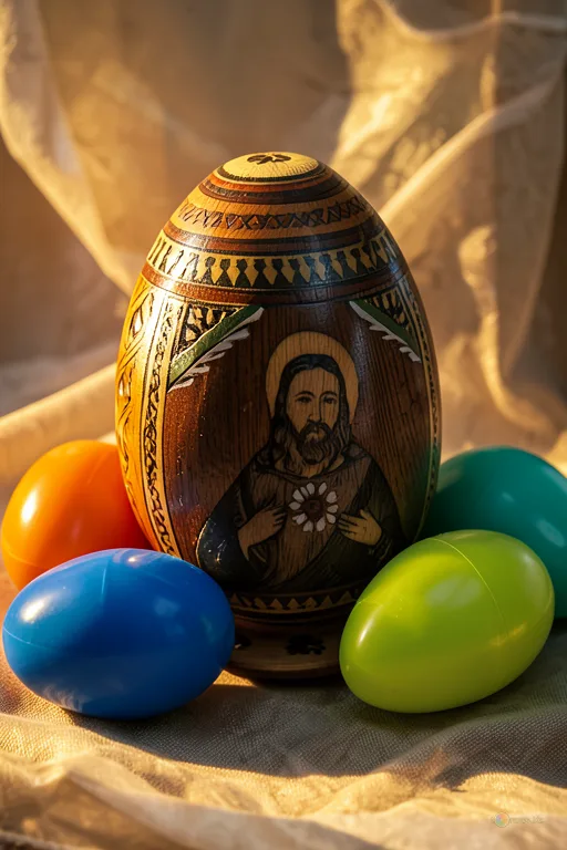 Відреставрована люксова версія Jésus-Christ sur oeufs de Pâques №4338