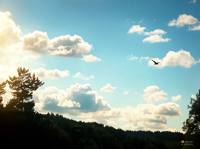 Відреставрована люксова версія Cover. Sky with clouds. №4108