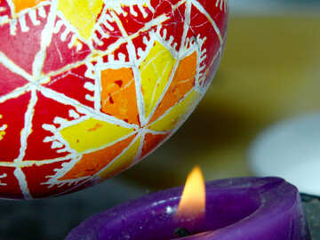 The process of painting Easter egg №4400