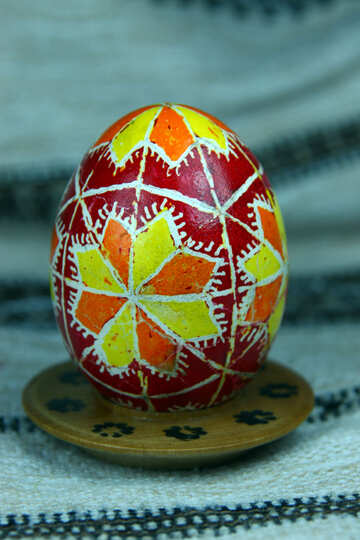 Easter egg. The symbol of star, Zorya. Heavenly order. №4365