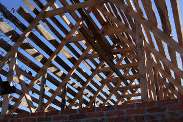 Rafter system on the roof №4013