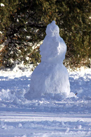 Nieve  mujer  (muñeco de nieve) №4251