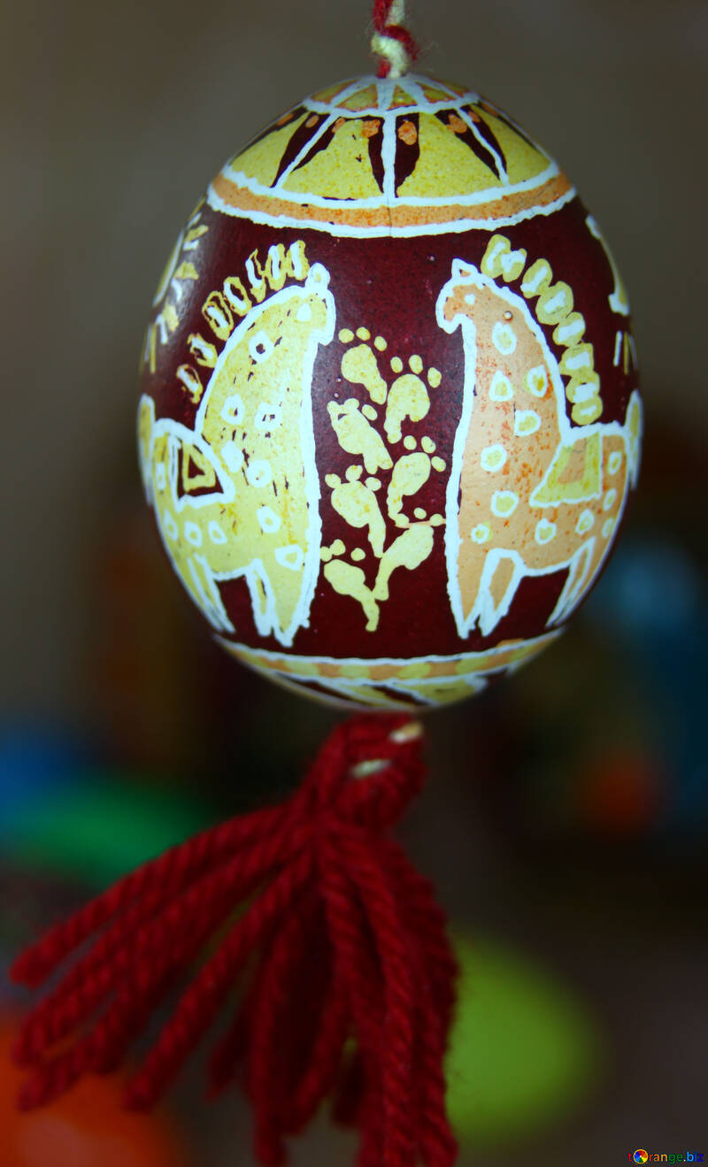 Easter Egg on string №4345