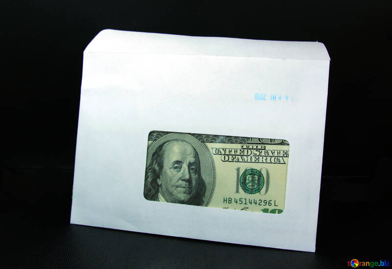 American money in  envelope. №4732