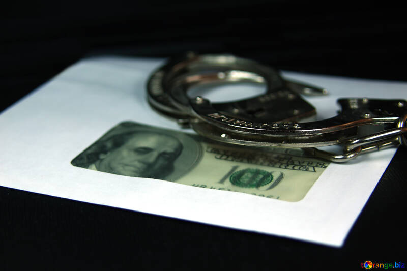Illegal  salary.  Dollars,  envelope,  handcuffs. №4706