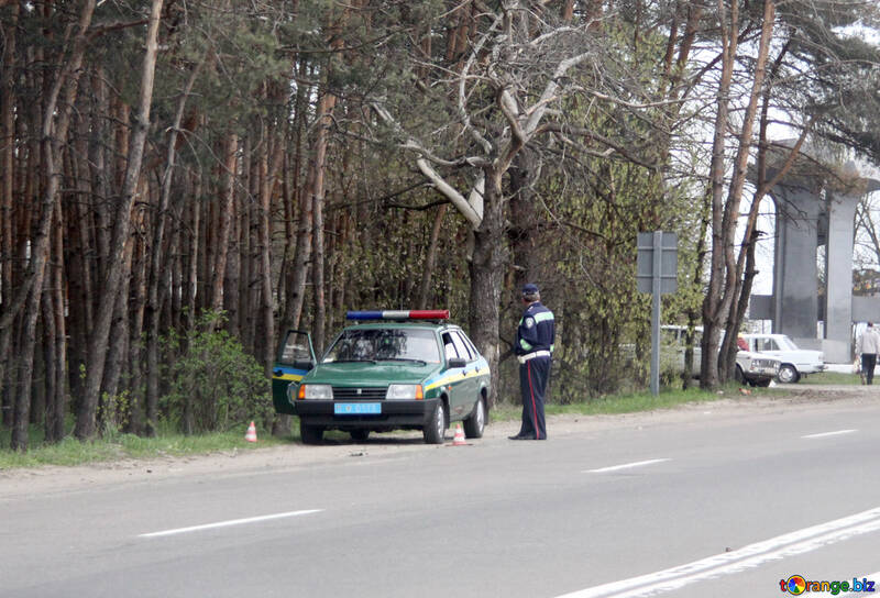 Police Ukraine de route d`embuscade №4866