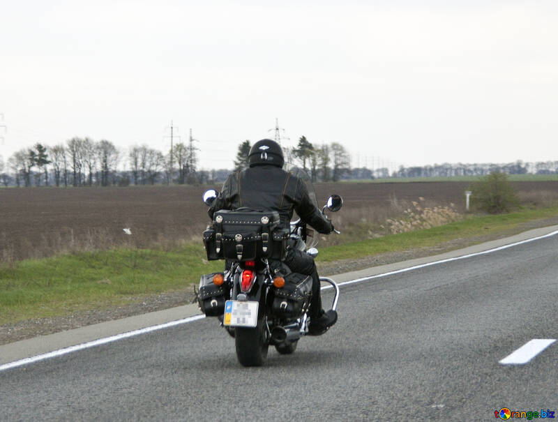 Motorcycle on the road №4886
