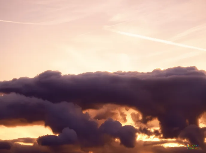 Відреставрована люксова версія Захід сонця хмари небо №40997