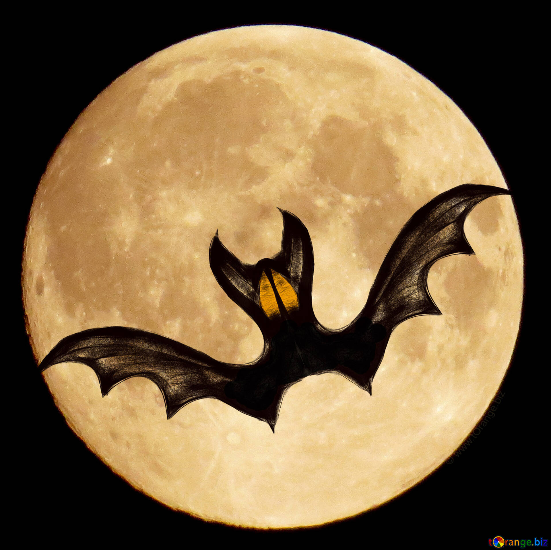 Noite De Halloween Morcego E Elementos Comerciais Lua PNG , Dia Das Bruxas,  Morcego, Moon Imagem PNG e PSD Para Download Gratuito