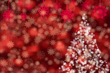 Christmas red background №40682
