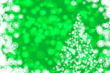 Green tree background Christmas and new year №40704