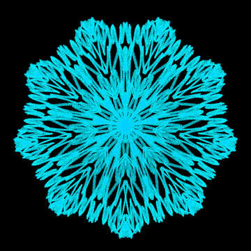 Ornament snowflake pattern element №40254