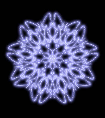 Pattern ornament snowflake №40546