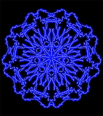 Abstract snowflake №40155