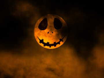 Halloween-Hintergrund mit dem Mond №40471