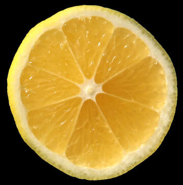 Lemon isolated on dark background №40776