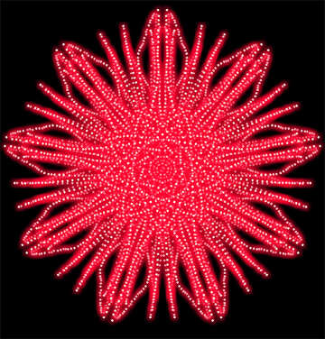 Red star pattern №40366