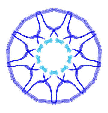 Ornament pattern element wheel №40265