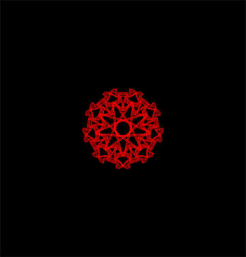 Red star motif №40386