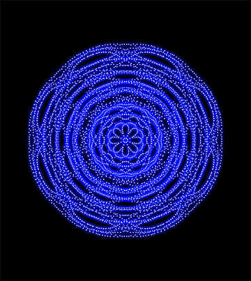 Blue round pattern №40407