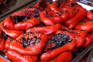 Bulgarian pepper on the grill №40937