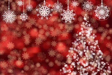 New year red background №40683