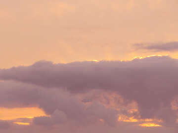 Céu de nuvens por do sol №40997