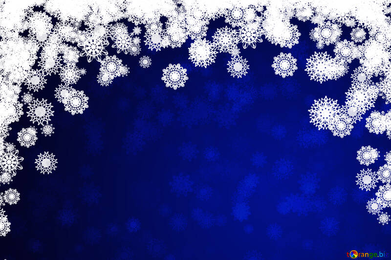 青い背景クリスマスと新年 №40710
