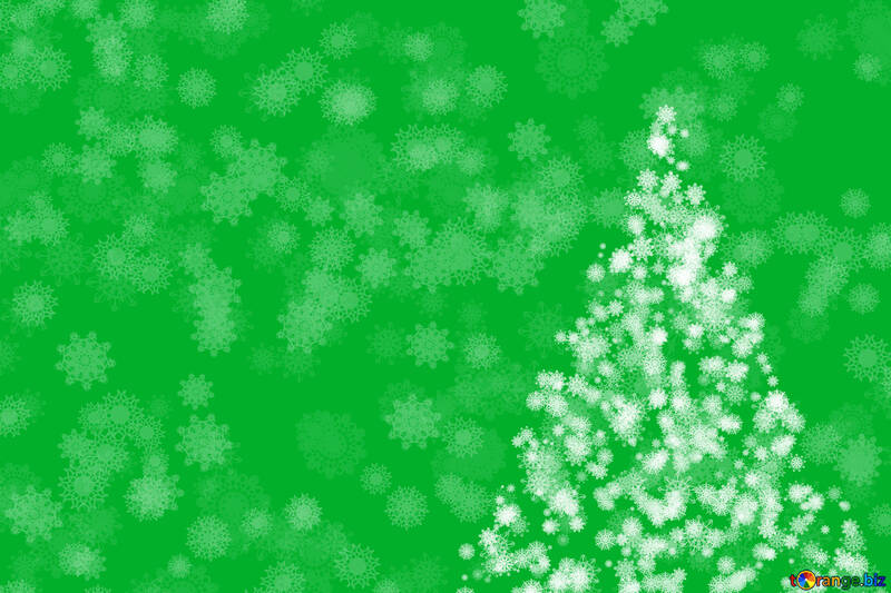 Snowflakes and Christmas tree clipart new year №40670