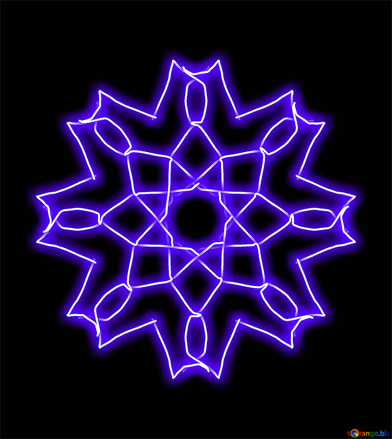 Pattern snowflake lighting №40062