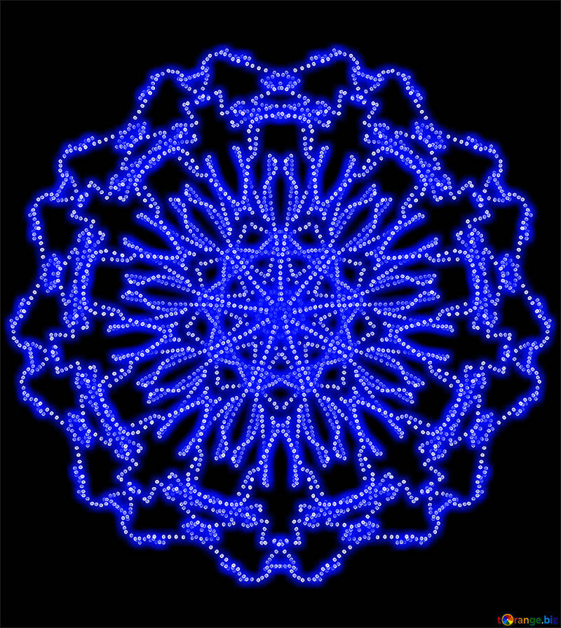 Abstract snowflake №40155
