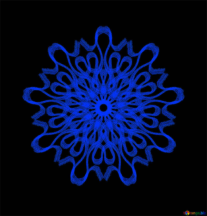 Ornament snowflake №40129