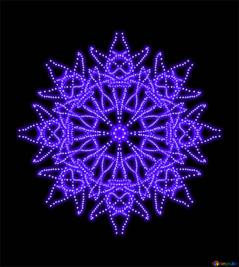 Snowflake pattern glowing №40114