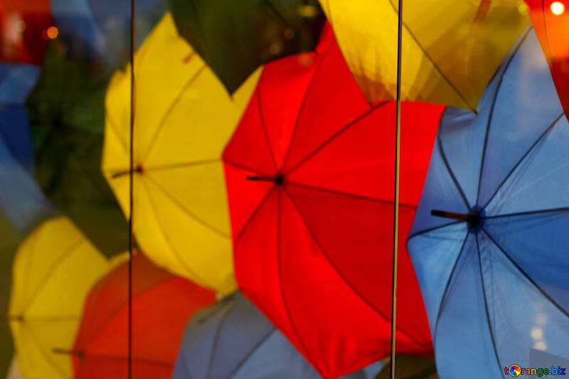 Fondo coloreado de los paraguas №40971