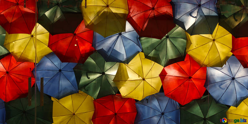 Texture colored umbrellas №40969