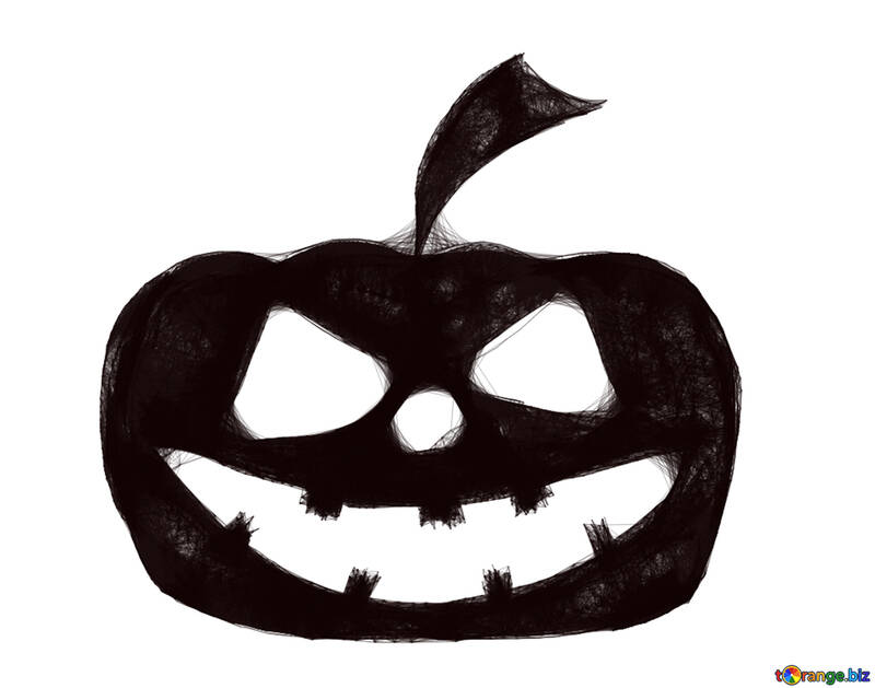 Clipart de abóbora de Halloween №40495