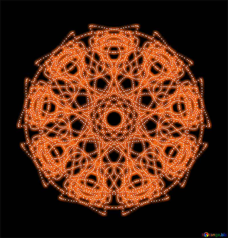 Orange pattern №40365