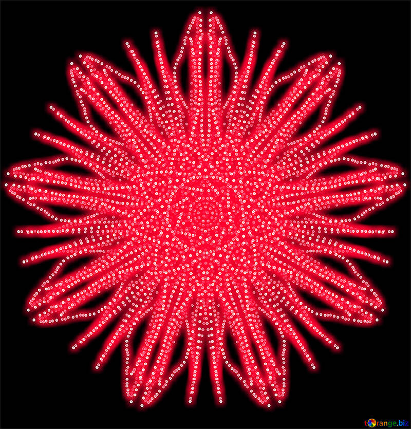 Red star pattern №40366