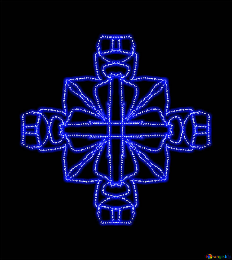 Element of the ornament in the shape of cross №40220