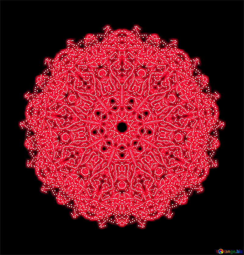 Red ornament №40359