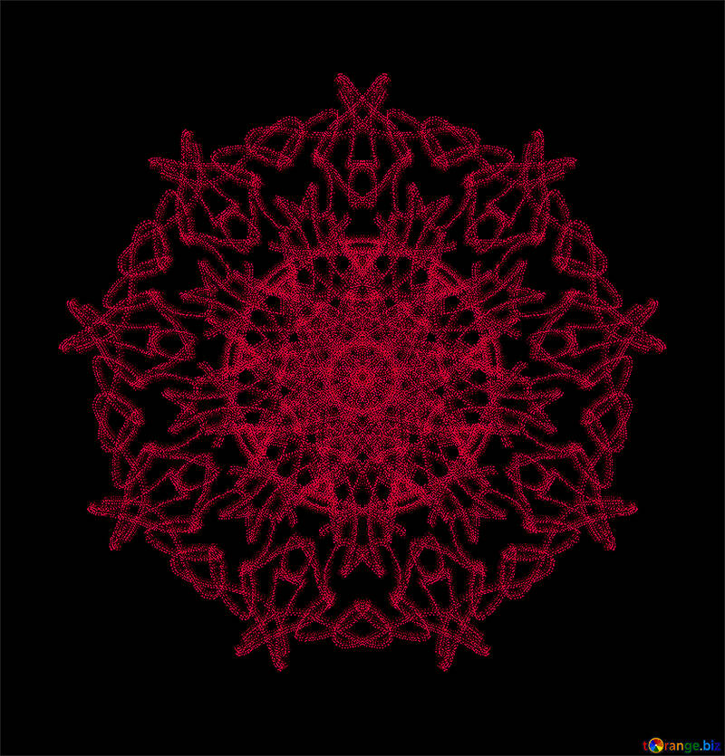 Textura de patrón fractal rojo №40436
