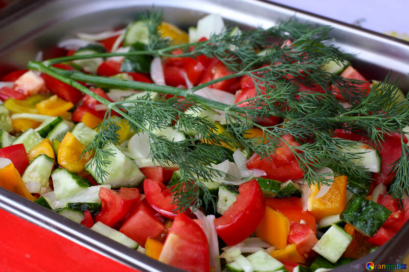 A fresh vegetable salad №40944