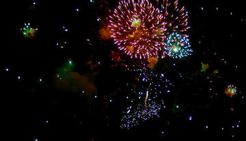 Background bright fireworks №41365
