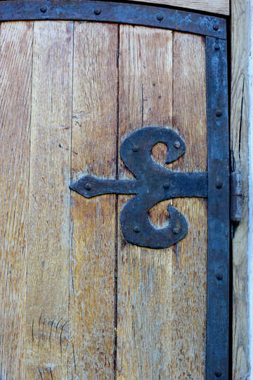 Forged old door hinge  №41895