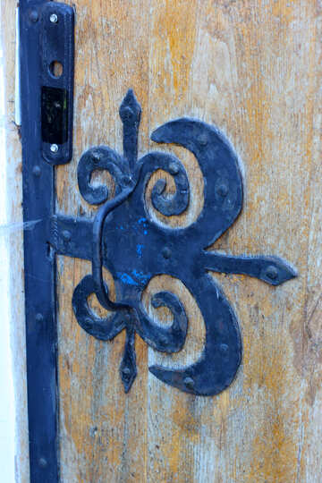 Motif forgé sur la porte №41897