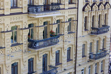Facade with balconies №41446