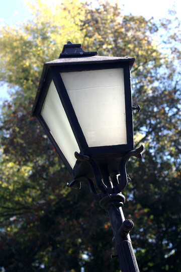Ancient lantern on a pole №41962
